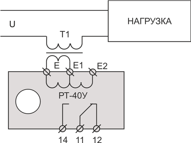Реле тока рт 40 схема подключения Реле РТ-40У УХЛ2