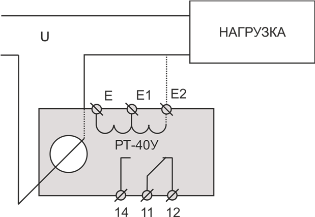 Реле тока рт 40 схема подключения Реле РТ-40У УХЛ2