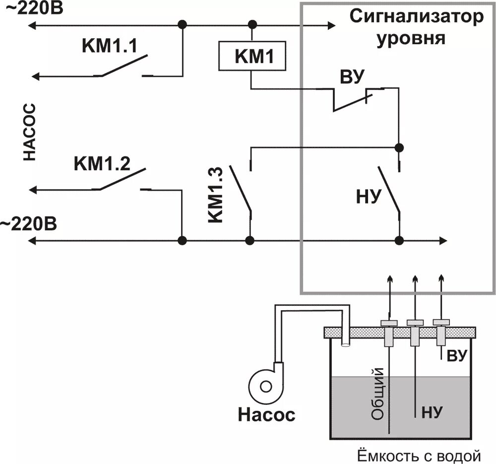 Реле уровня воды схема подключения ЭЛЕКТРОННАЯ АВТОМАТИКА ВОДОСНАБЖЕНИЯ