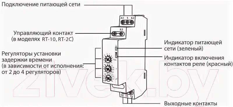 Реле времени ekf rt 10 схема подключения КС RT-2C / 82706 Реле времени купить в Минске, Гомеле, Витебске, Могилеве, Брест