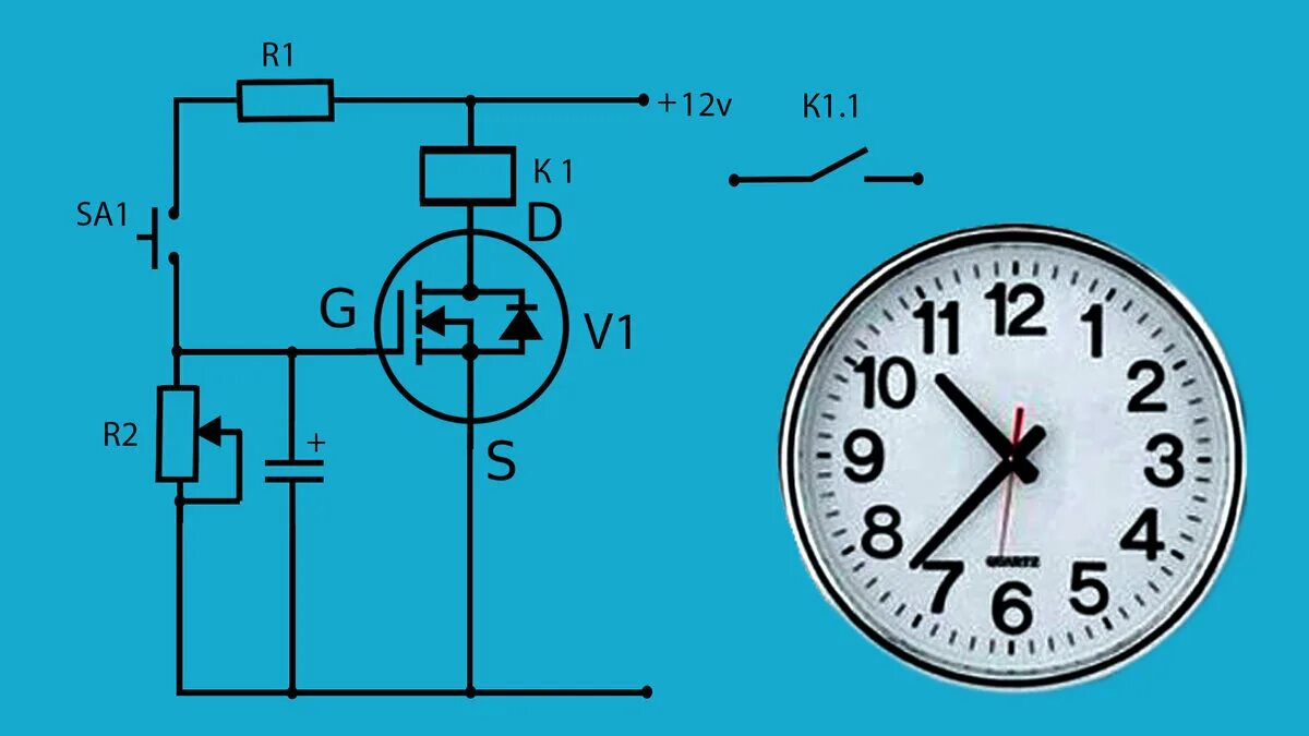 Реле времени своими руками схема Реле времени своими руками. Электронный таймер. Афанасий Скобелевский Дзен