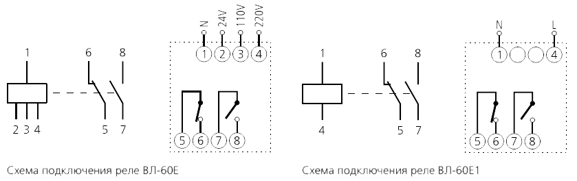 Реле времени вл 17 схема подключения ВЛ-60Е1