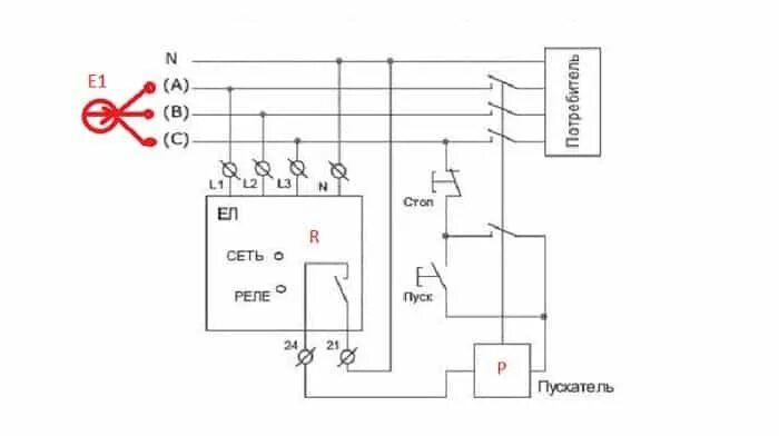 Реле защиты двигателя 3 фазы схема подключения Реле контроля фаз: принцип работы, конструкция, схемы подключения Diagram, Floor