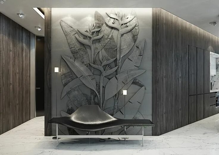 Рельефная стена в интерьере bird-of-paradise-design Interior Design Ideas Interior wall design, Wall design,