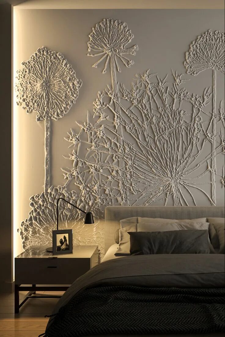 Рельефно выдающийся элемент декора на стене 6 Bas-relief B-26 / wall art / bedroom design idea Stone wall design, Wall texture