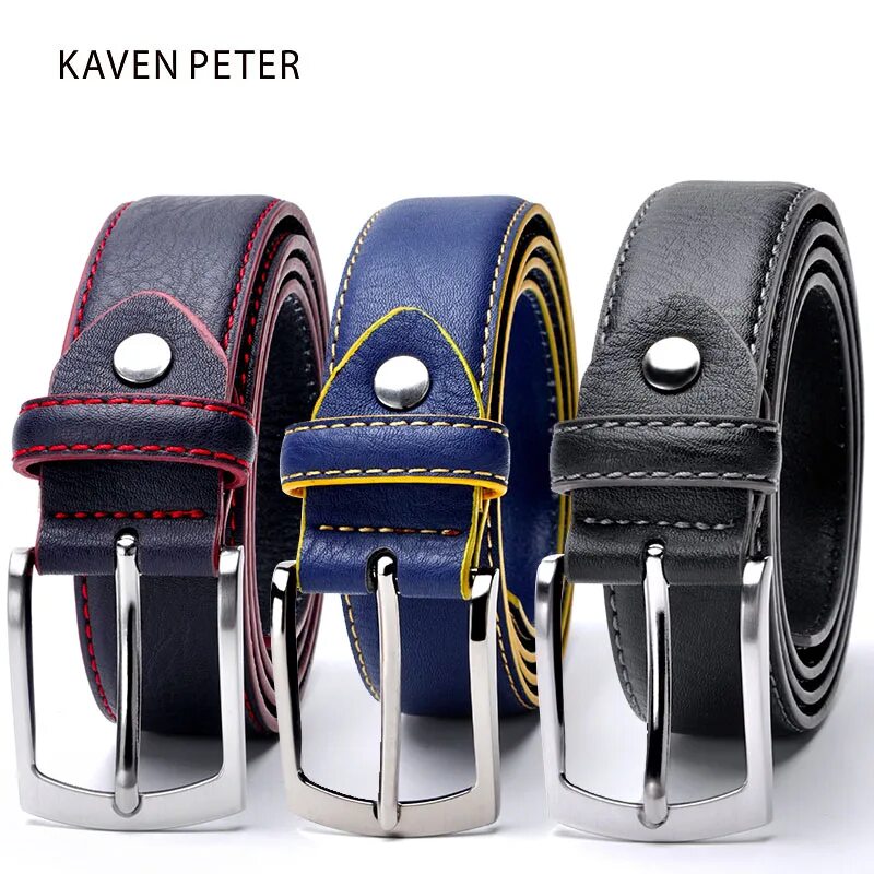 Ремень мужской мода 2024 Fashion High Quality Brand Man Belt Split Leather Belt Italian Design Casual Men