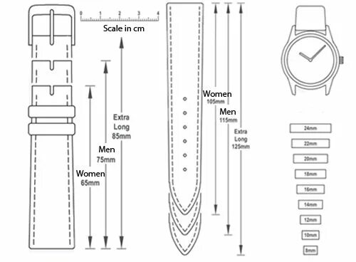 Ремешок для смарт часов из кожи выкройка Leather Watch Strap DIY Customizable and Handmade