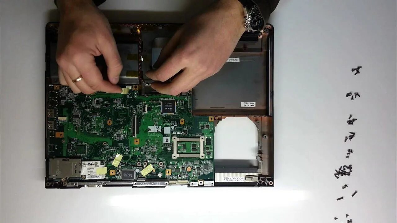 Ремонт asus своими руками Asus X 51 R - как разобрать ноутбук, заменить термопасту;Disassembly,cleaning. -