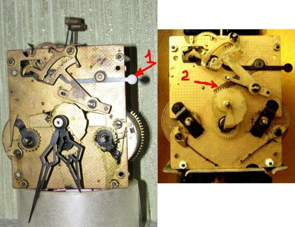 Ремонт часов с боем своими руками Настроить бой часов янтарь