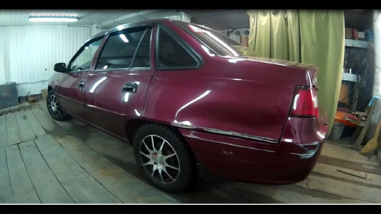 Ремонт дэу нексия своими Кузовной ремонт Daewoo Nexia Body repair - YouTube