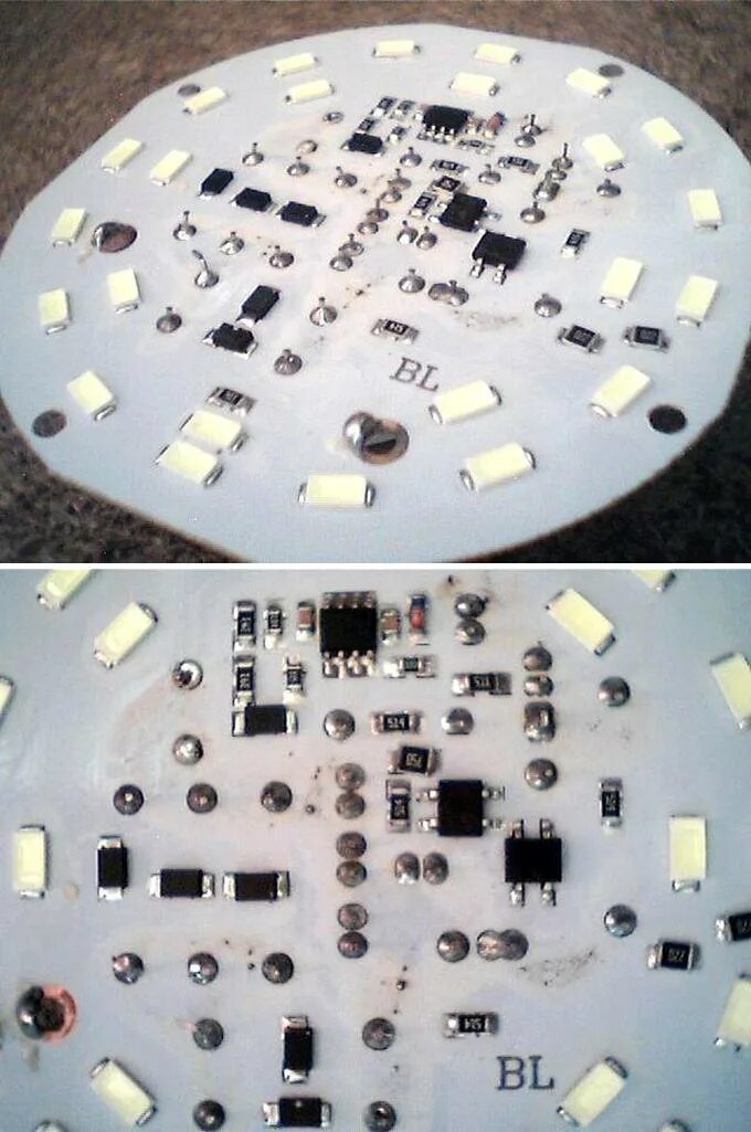 Ремонт диодных светильников своими Ремонт светодиодной лампы LED 15W Mosquito killer АС175-265V