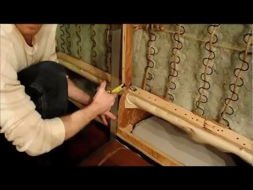 Ремонт дивана своими руками DIY TUTORIAL HOW TO REPAIR A BROKEN COUCH/ SOFA. HOW TO ADD LEGS FOR EXTRA SUPPO