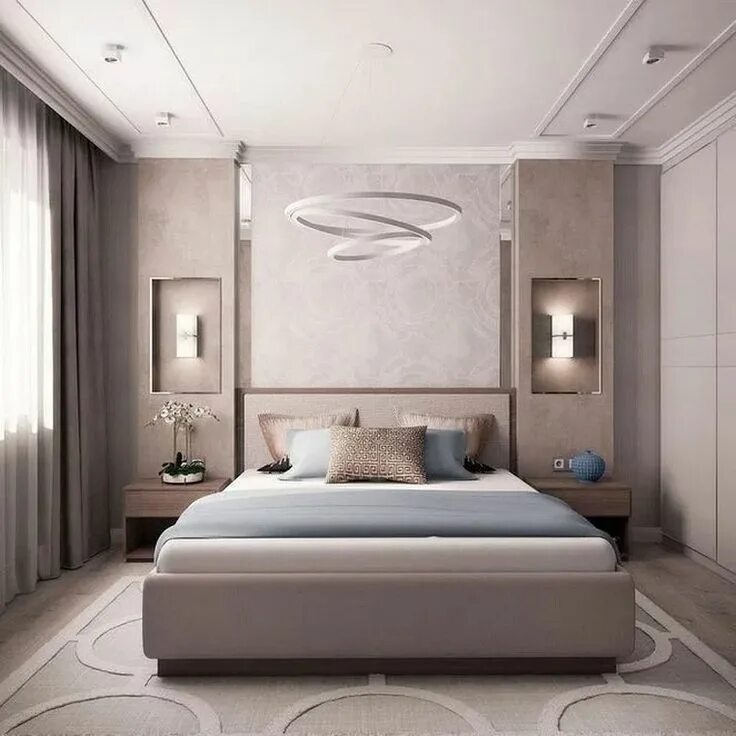 Ремонт дизайн интерьера спальни 36 luxurious bedrooms design ideas 24 in 2020 Luxury bedroom master, Modern bedr