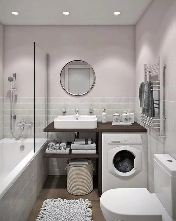 Ремонт дизайн маленькой ванны Loundry room Bathroom design small, Small bathroom, Bathroom interior design