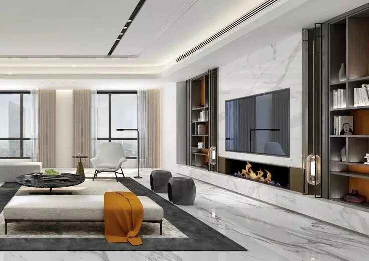 Ремонт дома 2024 год интерьер Pin on 客 厅 餐 厅 公 共 区 域 Living room design modern, Living room modern, Luxury liv