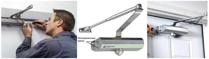 Ремонт доводчика своими руками Установка доводчика на дверь цена за работу в Москве