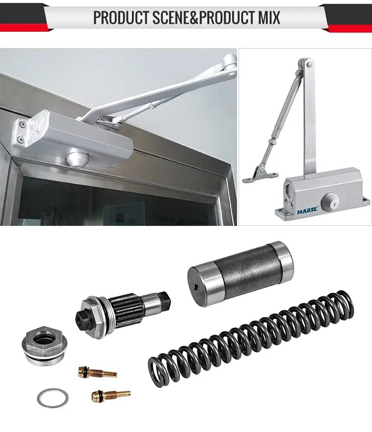 Ремонт доводчика своими руками Adjustable 180 Degree Automatic Heavy Duty Aluminum Alloy Concealed Overhead Doo