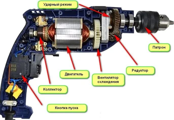 Ремонт дрели своими руками Устройство электрической дрели - основные компоненты, принцип работы, виды и при