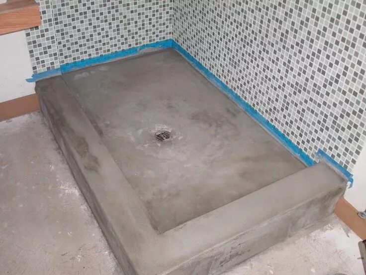 Ремонт душа своими руками видео HugeDomains.com Concrete shower, Concrete bathroom, Rustic bathrooms