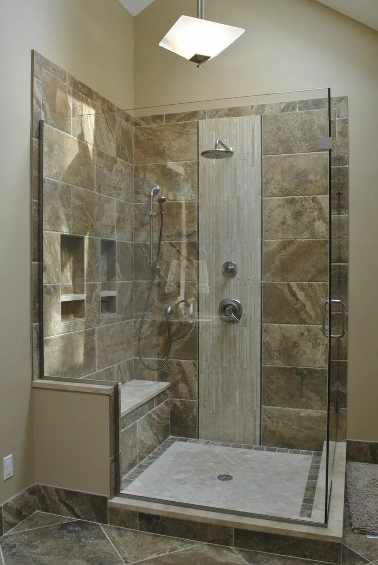 Ремонт душевой своими руками Large Shower Basement bathroom remodeling, Small bathroom makeover, Budget bathr