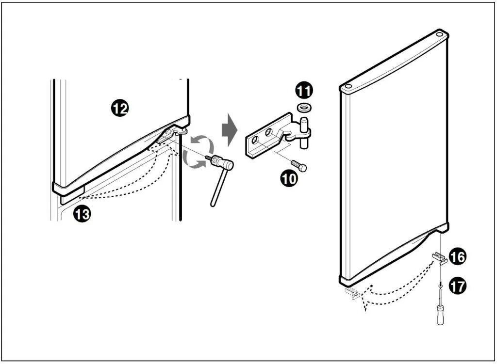 Ремонт двери холодильника своими руками Как перевесить двери на холодильнике "Атлант": Полное руководство