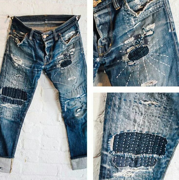 Ремонт джинс своими руками shockoe atelier Denim repair, Repair jeans, Jeans diy