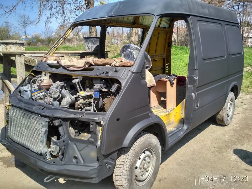 Ремонт форд транзита своими руками Загрунтовали Фордика - Ford Transit (5G), 2,5 л, 1996 года кузовной ремонт DRIVE