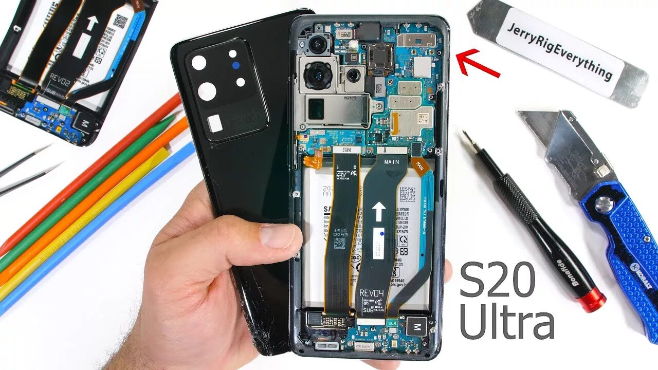 Ремонт фото самсунг Samsung S20 Ultra 5G Teardown! - Is the 5G even real?! - YouTube