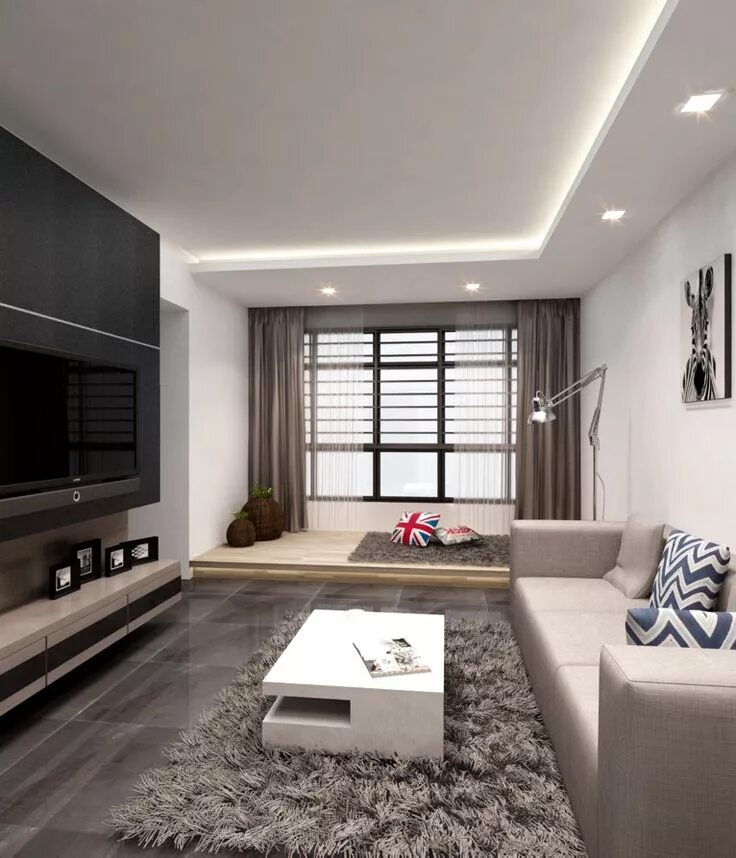 Ремонт гостиной дизайн HDB BTO 4-Room Special Platform At Sengkang Ceiling design living room, False ce