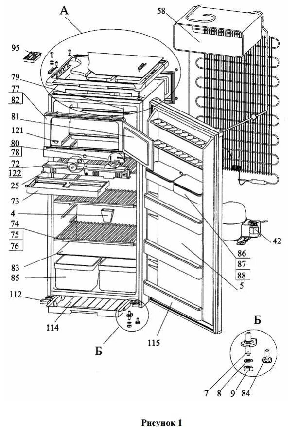 Ремонт холодильника бирюса своими руками Ремонт холодильника своими руками, неисправности, схемы
