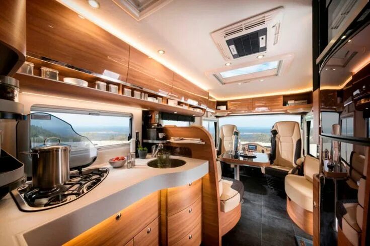 Ремонт интерьера автодома Красивый дом на колёсах. Фотоподборка и обзор Rv decor, Decorating your rv, Clas