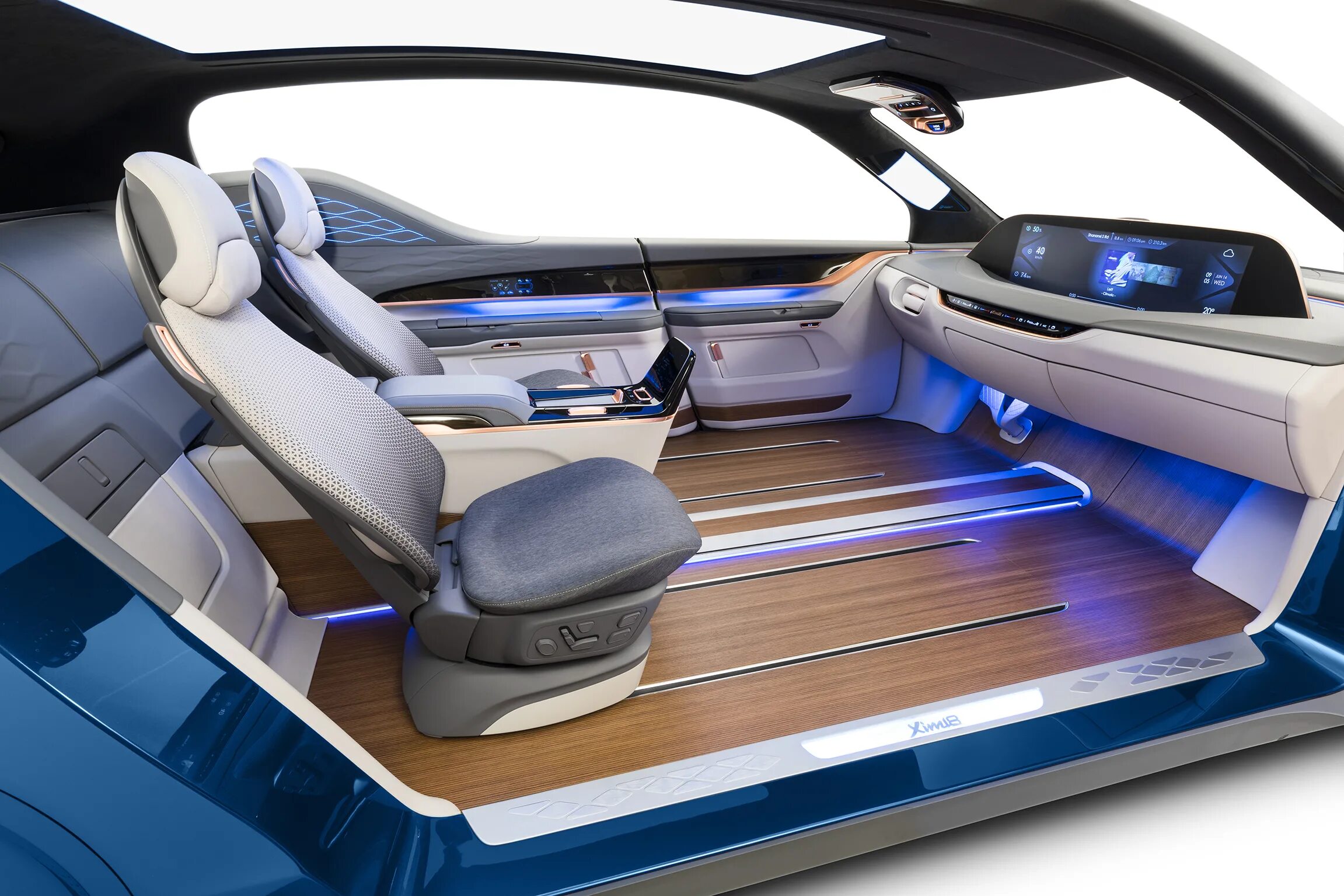 Ремонт интерьера автомобиля Yanfeng Interiors XiM18 shows off autonomous interior for the future