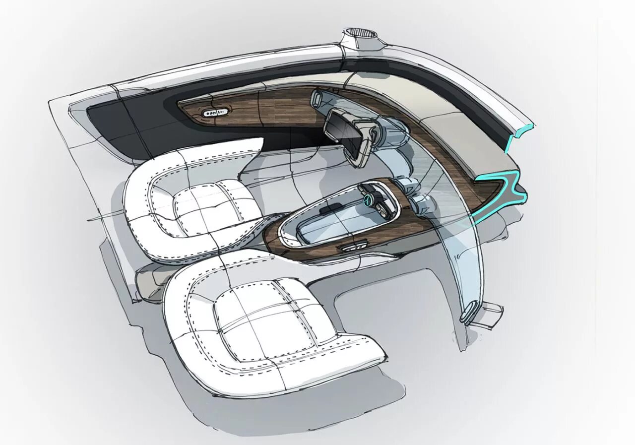 Ремонт интерьера автомобиля Pin by Swaroop Roy on SKETCHES INTERIOR Car interior design sketch, Mercedes int