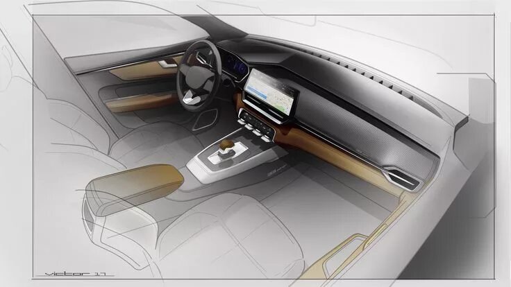 Ремонт интерьера автомобиля interior on Behance Car interior design, Car interior design sketch, Interior sk