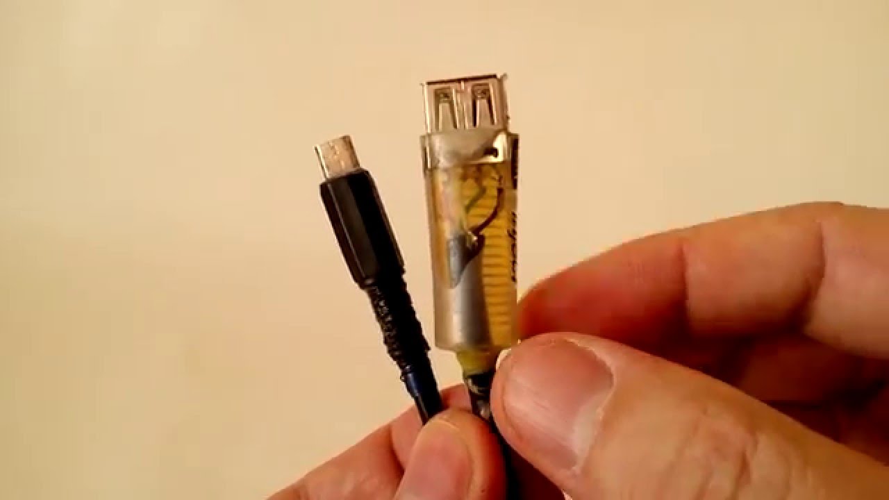 Ремонт кабеля своими руками РЕМОНТ И ДОРАБОТКА USB КАБЕЛЯ.REPAIR AND REVISION OF USB OF CABLE - YouTube