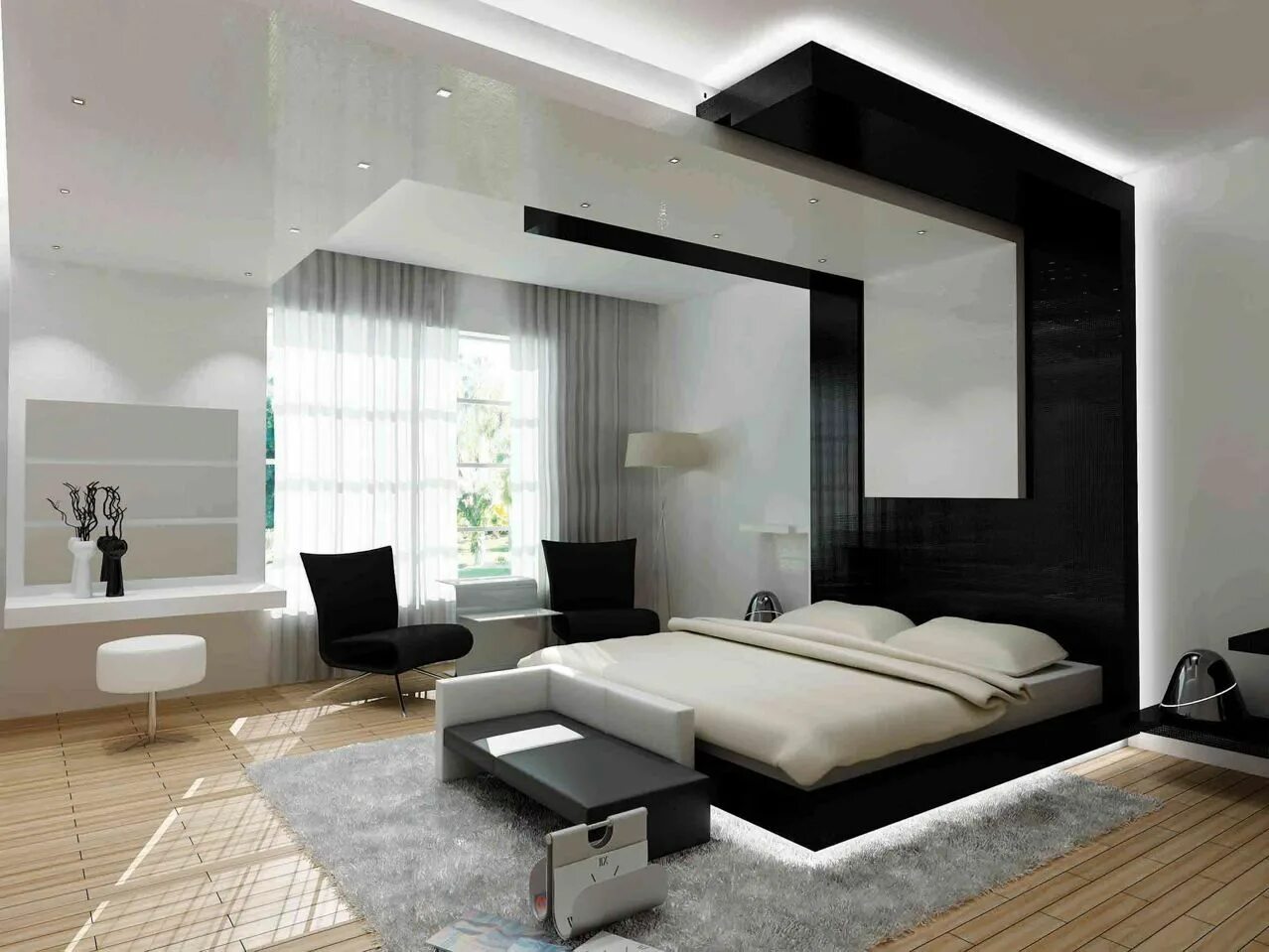 Ремонт комнаты фото дизайн современном стиле Bedroom Galerie Modern Interior Chambres à coucher modernes, Chambre a coucher d