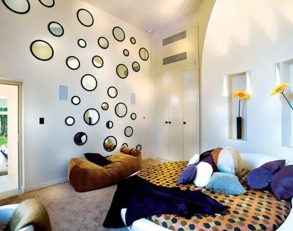 Ремонт комнаты своими руками интересные 15 Most Amazing Modern Round Beds Ideas You'll Ever See Bedroom wall, Mirror wal