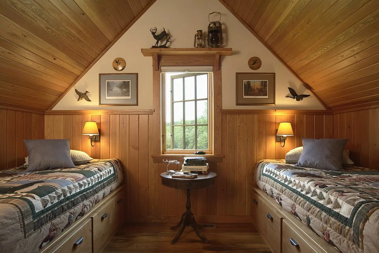 Ремонт комнаты в частном доме фото Otter Tail Hunting Lodge - David Heide Design Studio Hunting cabin decor, Rustic