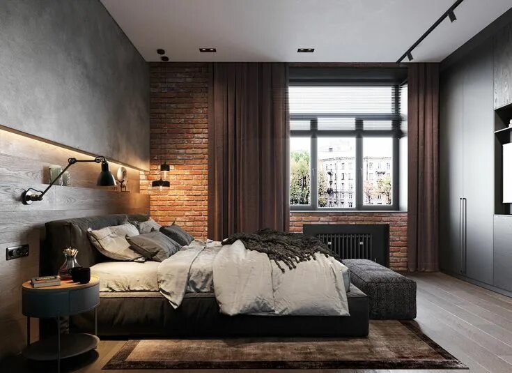 Ремонт комнаты в стиле лофт Three Enviable Industrial Style Interiors Loft style bedroom, Loft interior desi