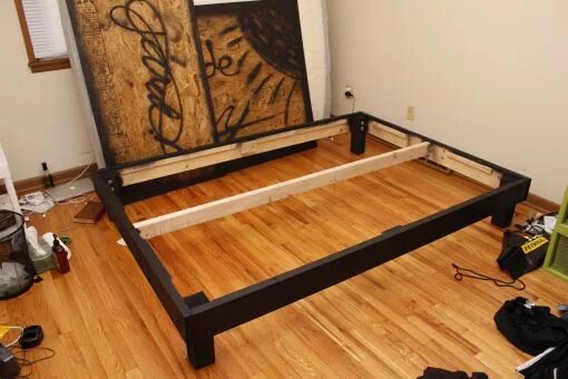 Ремонт кровати своими руками DIY Queen size platform bed Diy bed frame, Bed frame plans, Build bed frame