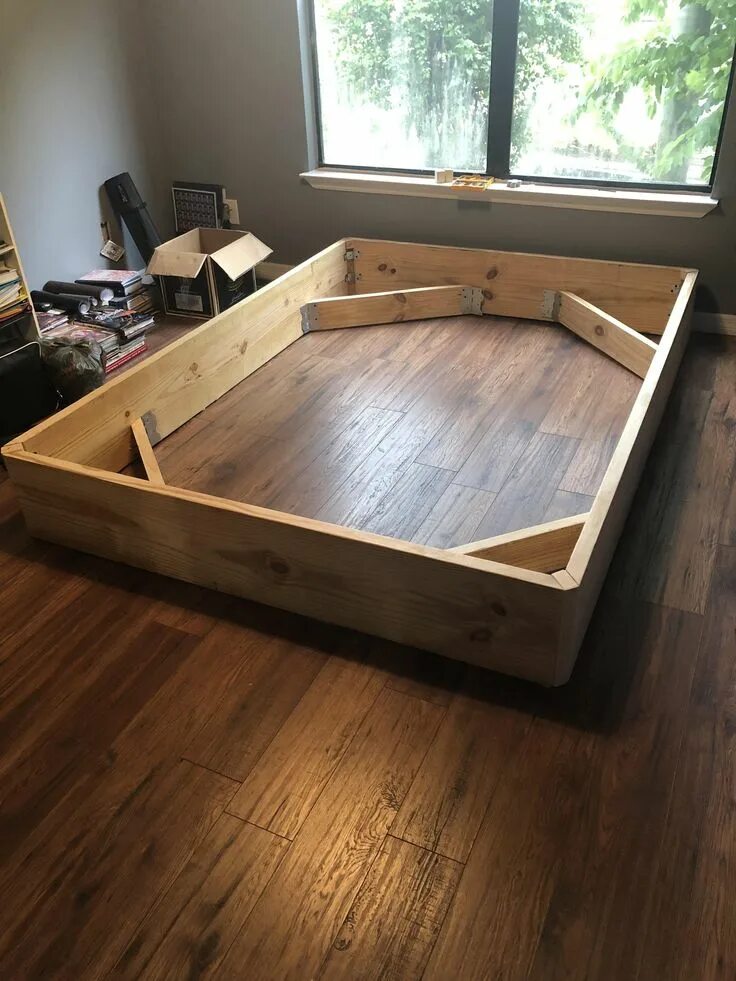 Ремонт кровати своими руками This Bedframe I made (album in comments) https://ift.tt/2ohDyFa Diy platform bed