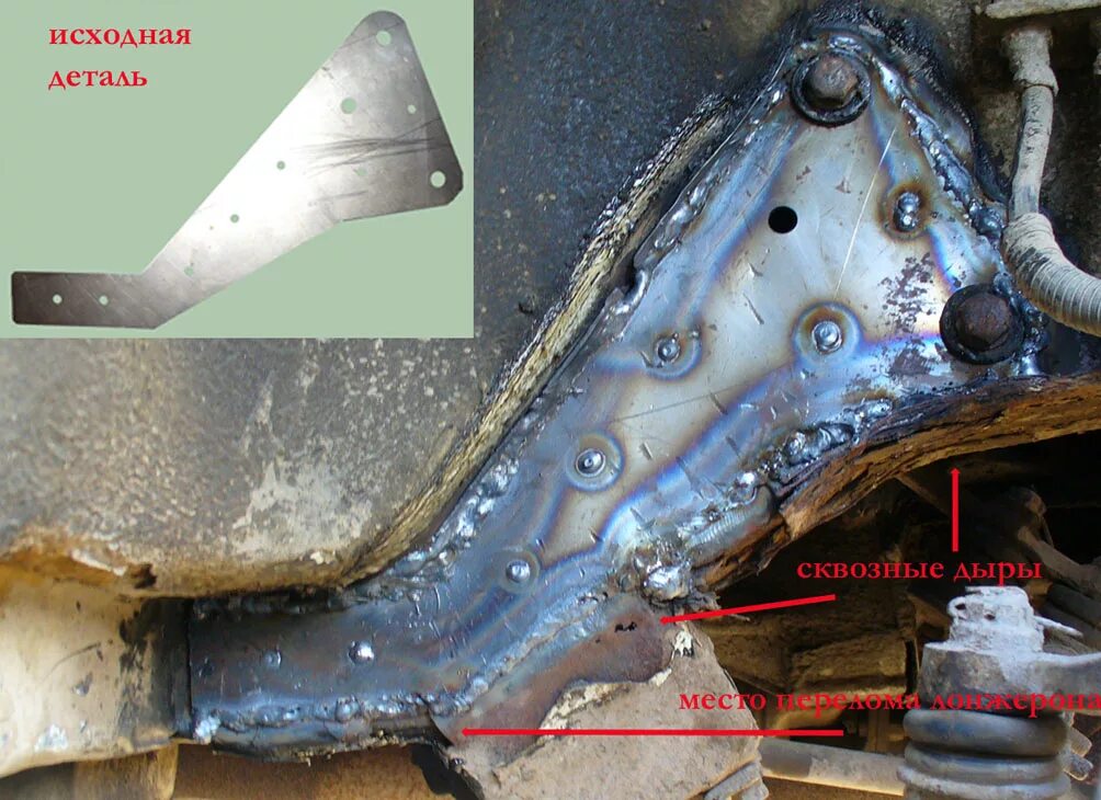Ремонт лонжерона своими руками Ремонт кузова, сварка - Страница 4 - НИВА.КЛУБ