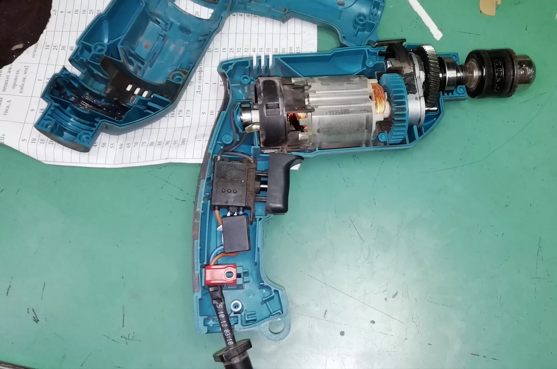 #8 Video repairing 7 Th tool. Makita BHP456 - YouTube