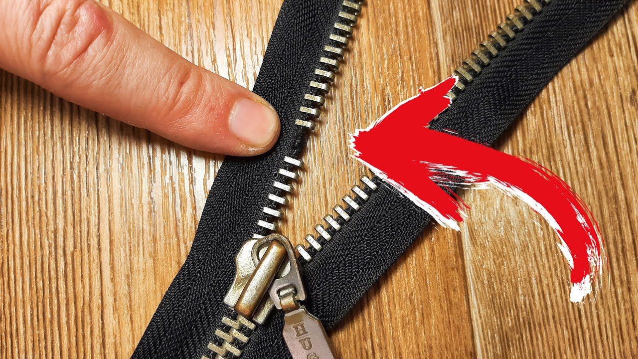 Ремонт молнии своими руками How To Fix a Broken Zipper DIY Secret Hacks and Tips - YouTube