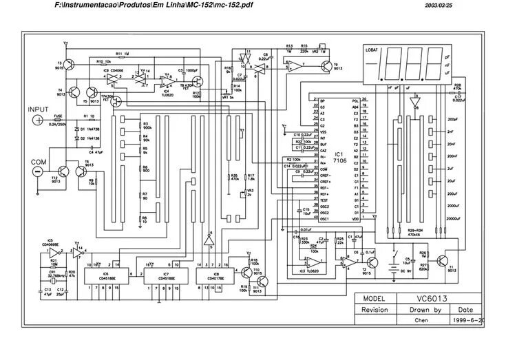 Мультиметр MAS838. Рисунок-схема. - 02.Популярный мультиметр MASTECH MAS838. - М