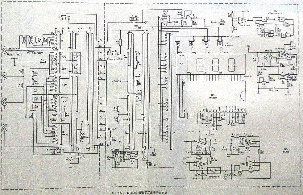 Ремонт мультиметров своими руками схемы Мультиметр DT890B+ OpenDevices.ru