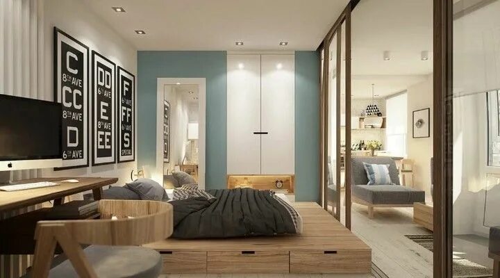 Ремонт однокомнатной квартиры дизайн интерьера фото стильные 9 The Most Chic Bedroom Design Ideas With Minimalist Interiors Apartment interio