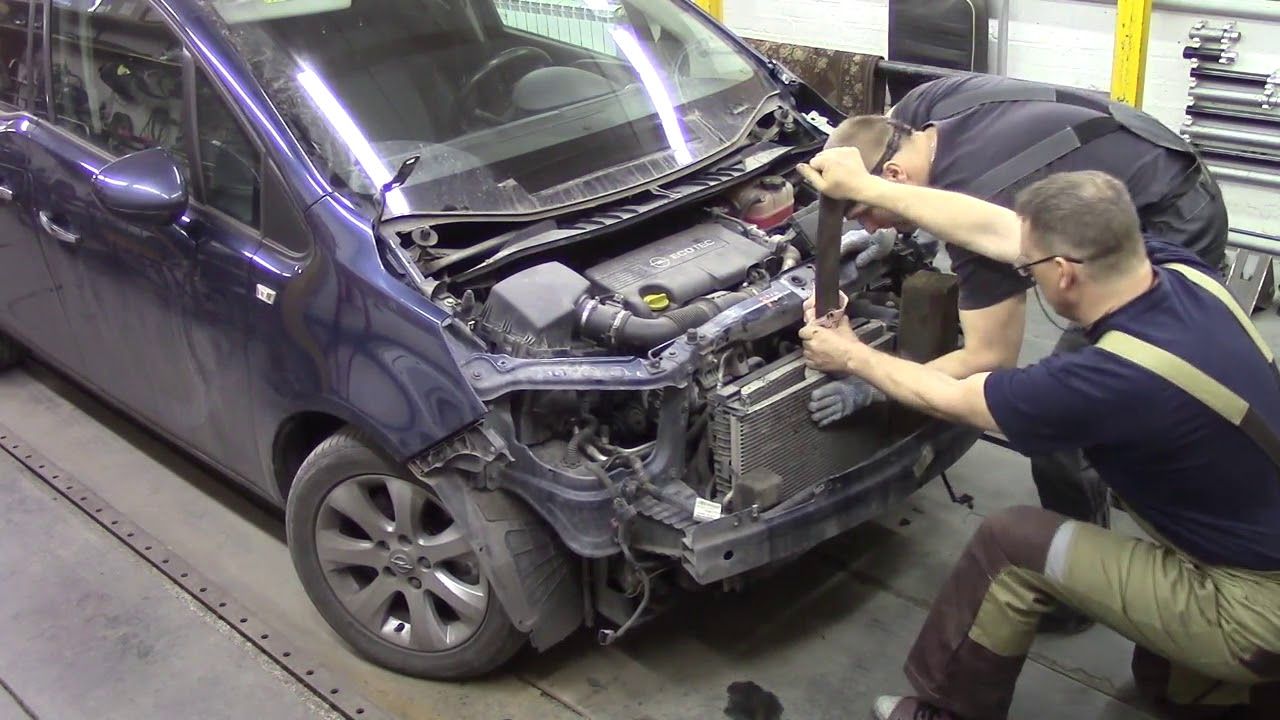 Ремонт опеля своими руками Не большой ремонт Опеля. Body repair after an accident. Ремонт, Автомобиль, Гара