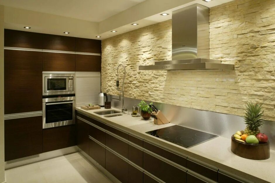 Ремонт отделка кухни фото Kitchen wall tiles - 62 photo