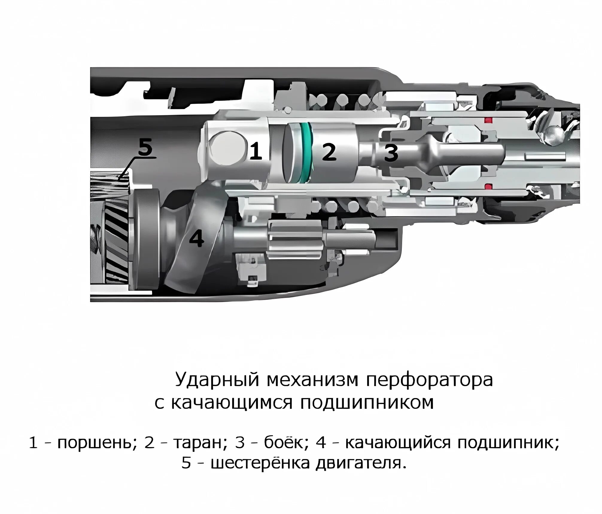 Схема (деталировка) перфораторы ДИОЛД ПРЭ-11 / ПРЭ-11М. Подбор по модели, низкие